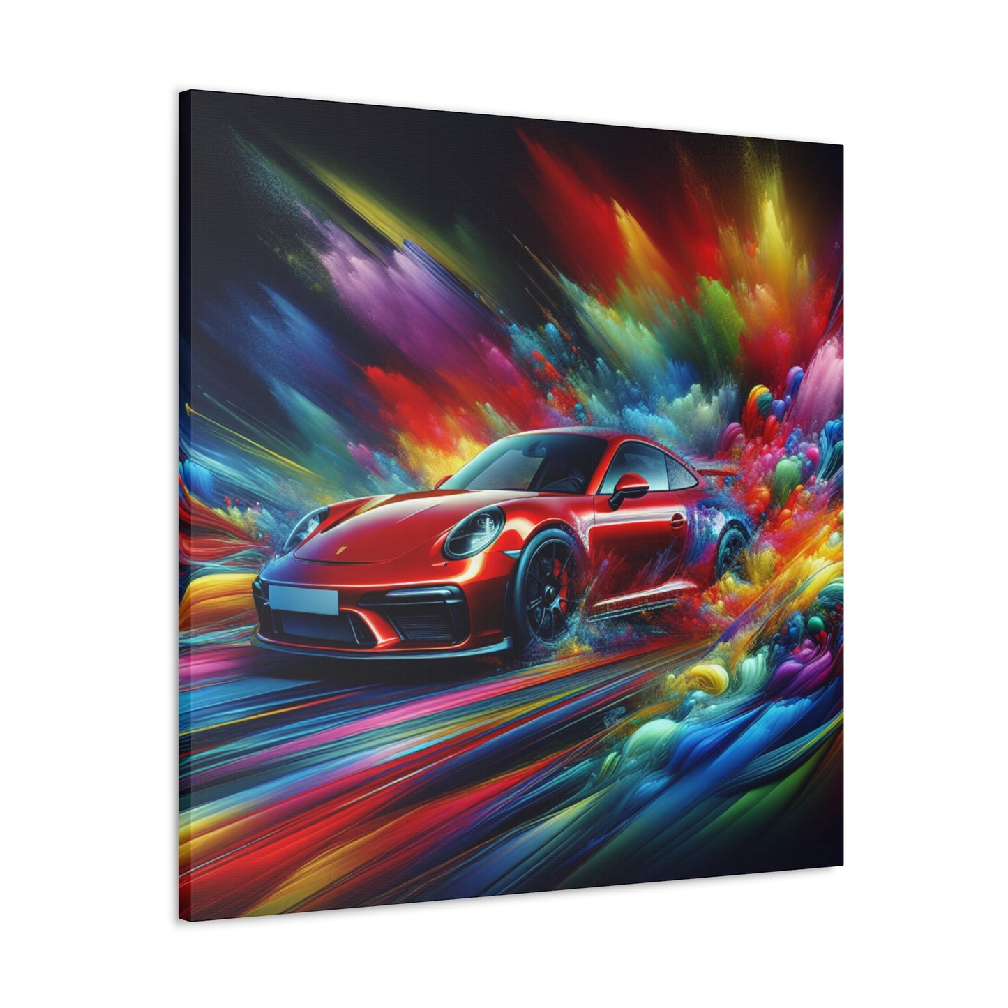 Porsche 911 Wall Art Canva - Luxury Car Painting, Automotive Home Decor, Framed Car enthusiast gift