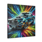 Vintage Ford Mustang Wall Art, Hand-Painted Car Canva, Perfect Gift for Auto Enthusiasts, Collector's Item, Home or Office Decor