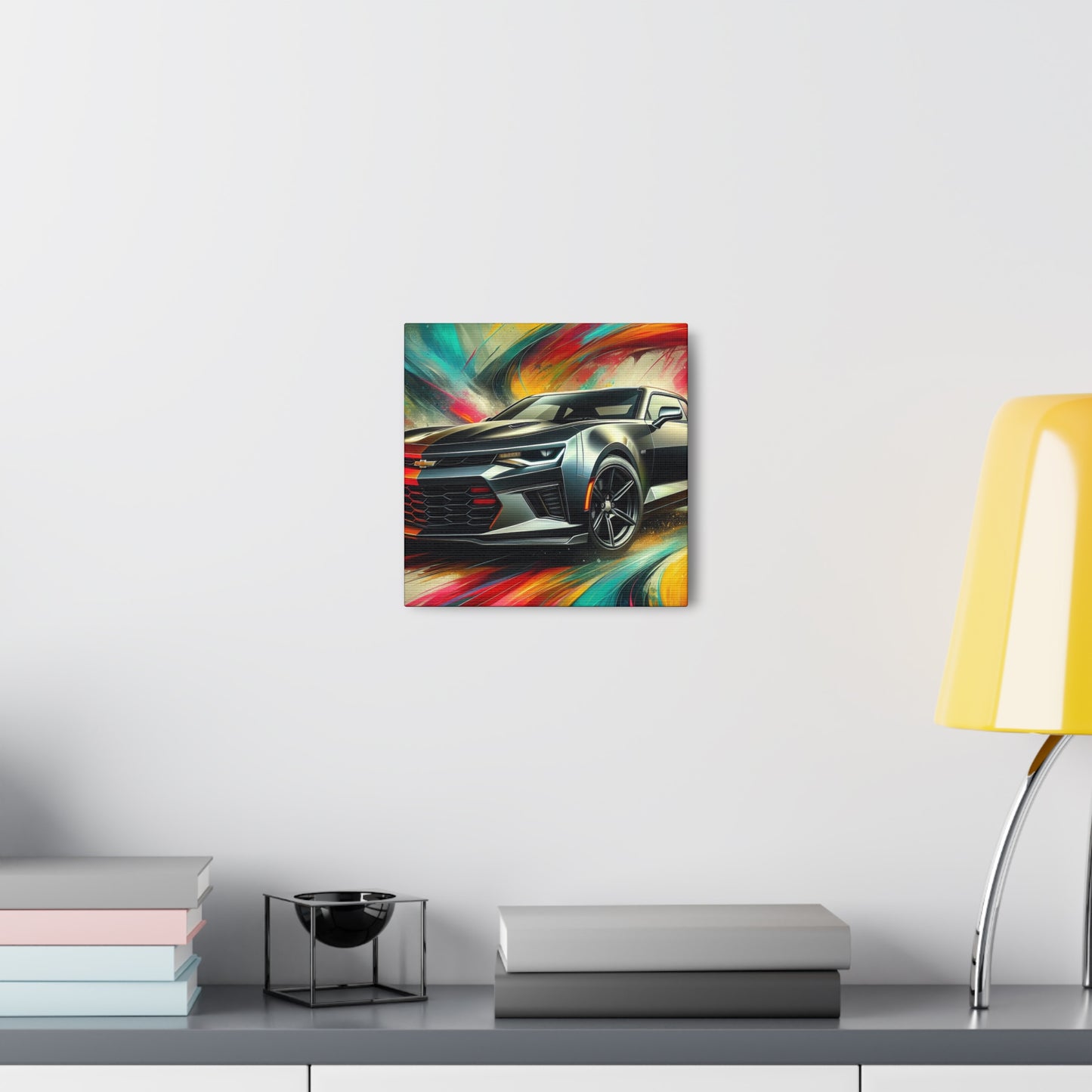 Chevrolet Camaro Canva Painting, Muscle Car Art, Perfect Gift for Car Lover, High Quality Wall Decor, Stylish Home and Office Decoration