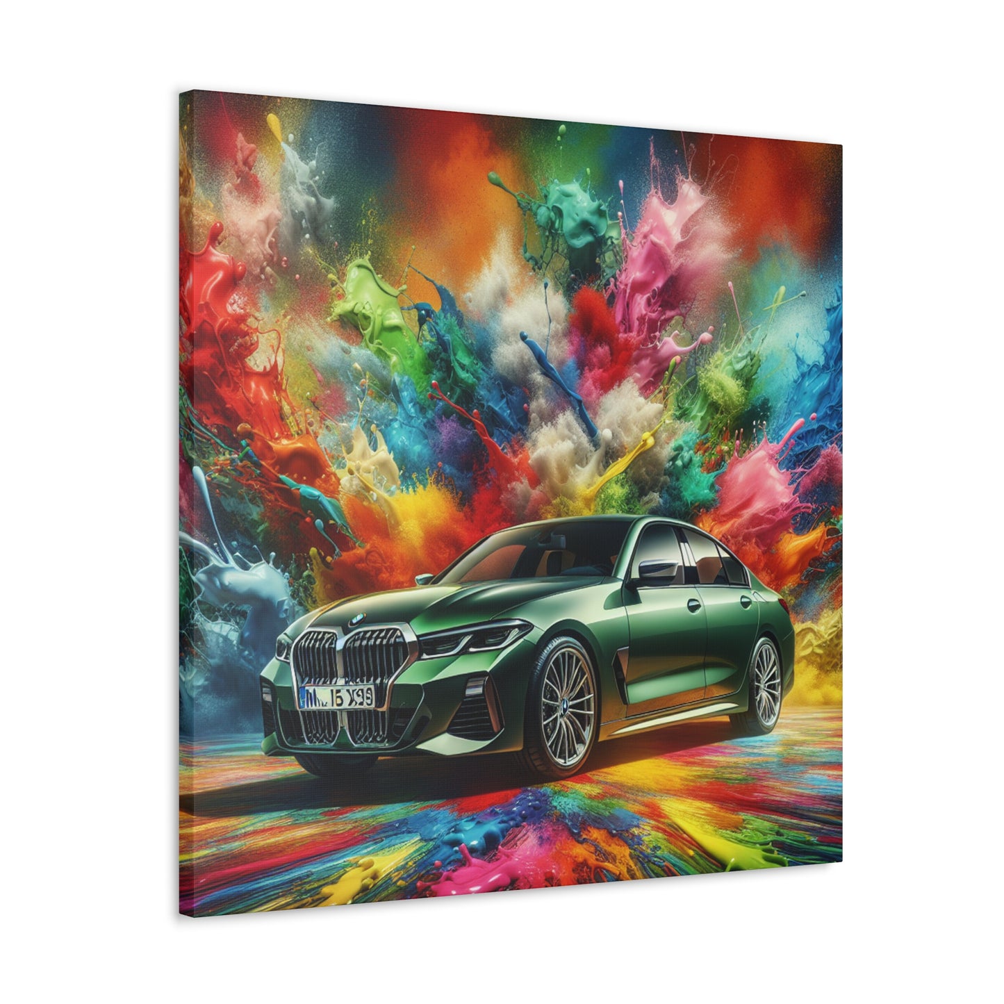 BMW Ultimate Driving Machine Wall Art - High Quality Premium Luxury Car Canva Painting Perfect for Office, Home, Decoration Gift