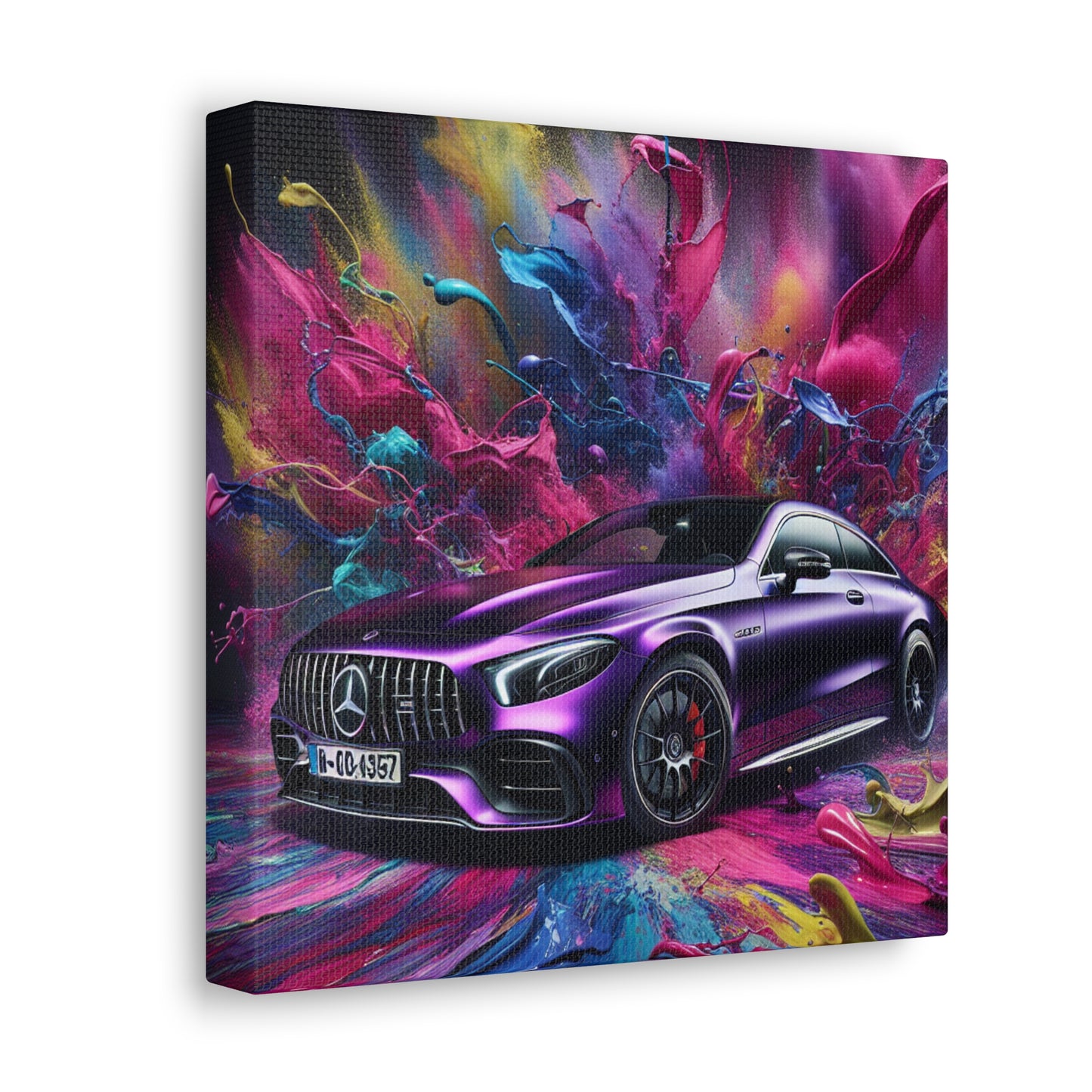 Mercedes AMG Canva Artwork, Luxury Car Painting, Wall Decor, Perfect for Garage and Man Cave, Automotive Lovers Gift