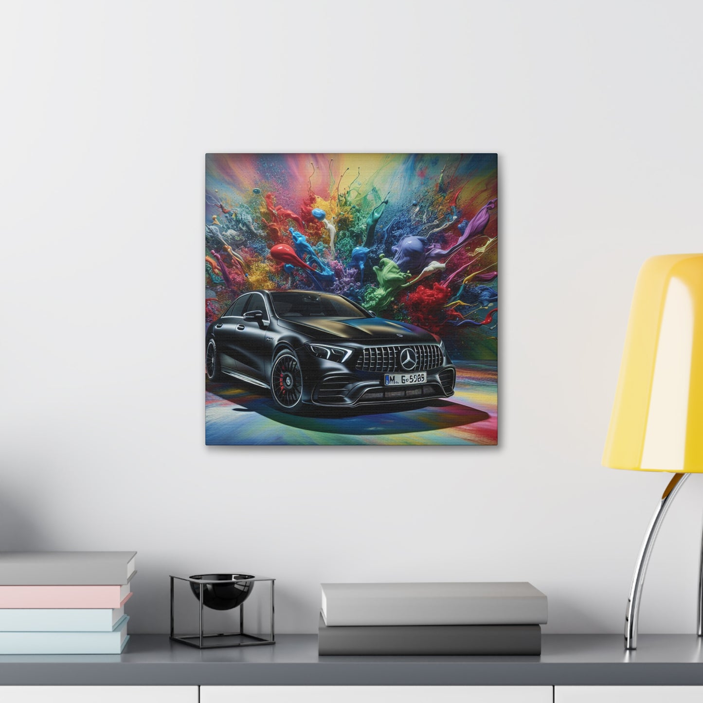 Mercedes AMG Wall Art - Luxury Car Canva Painting, Garage Decor, Home Office Artwork, Auto Enthusiast Gift, Racing Car Print