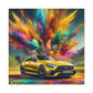 Mercedes AMG Wall Art Canva Painting - Luxury Car Decor, Hand-painted Artwork, Ideal for Automotive Enthusiasts and Home Decoration