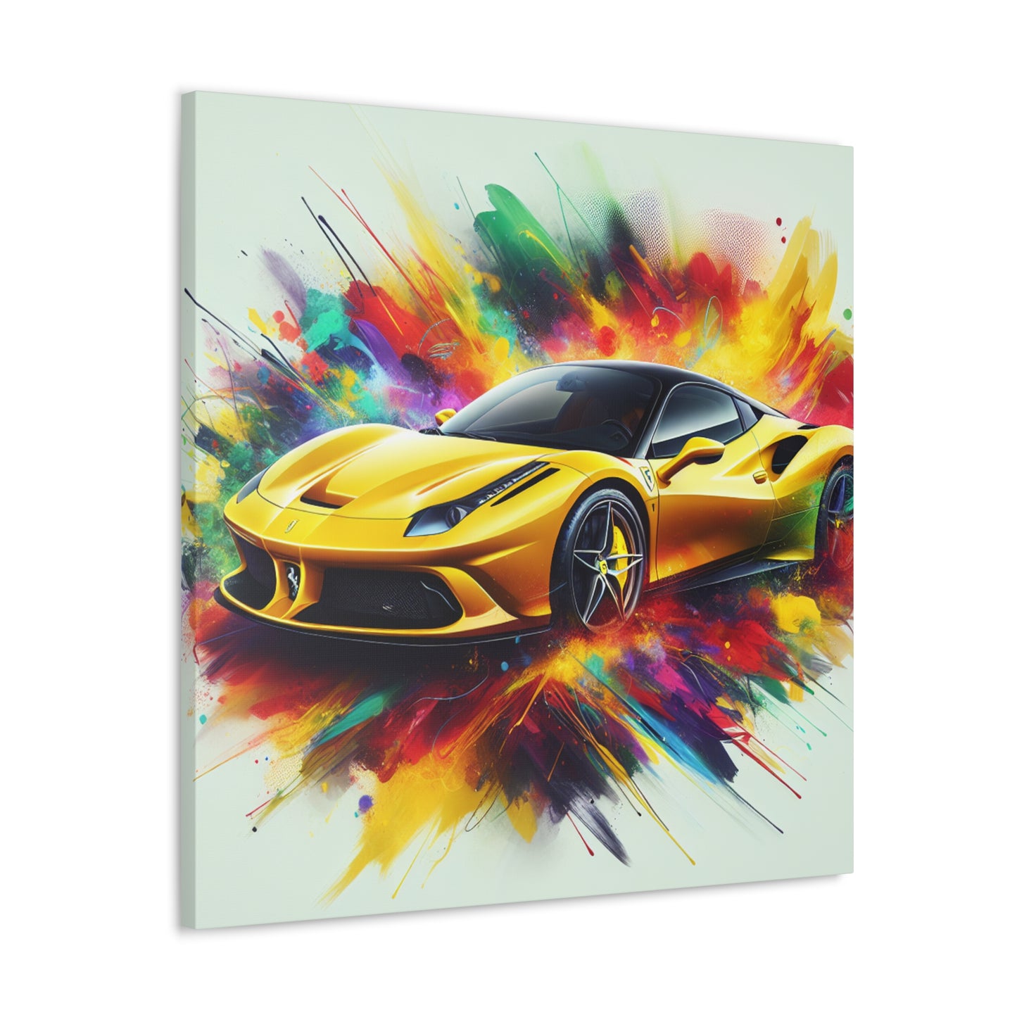 Ferrari Canva Painting | Luxury Car Wall Art | High-Quality Decor | Wall Hanging for Man Cave | Collectors Edition | Perfect Gift for Car Lovers