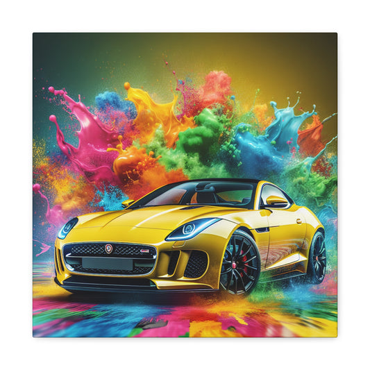 Jaguar F-Type Canva Painting, Luxurious Car Art, High Quality Home Decor, Unique Gift for Car Enthusiast and Collector