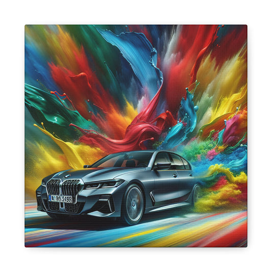 BMW Wall Art Canva Painting, Car Decor, Luxury Vehicle Art, Modern Home Decoration, Unique Gift for Car Enthusiasts and BMW Lovers