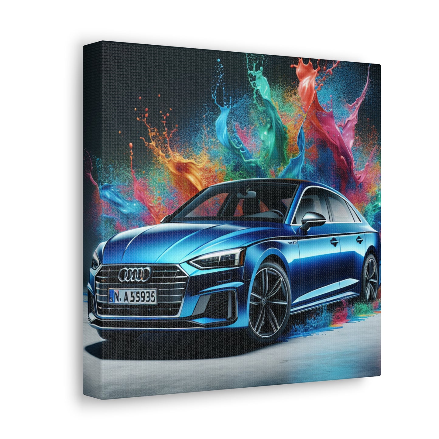 Audi A5 Canva Painting, Handmade Wall Art - Perfect for Car Enthusiasts, Home and Office Decor, Unique Gift Idea