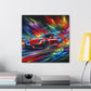 Porsche 911 Wall Art Canva - Luxury Car Painting, Automotive Home Decor, Framed Car enthusiast gift