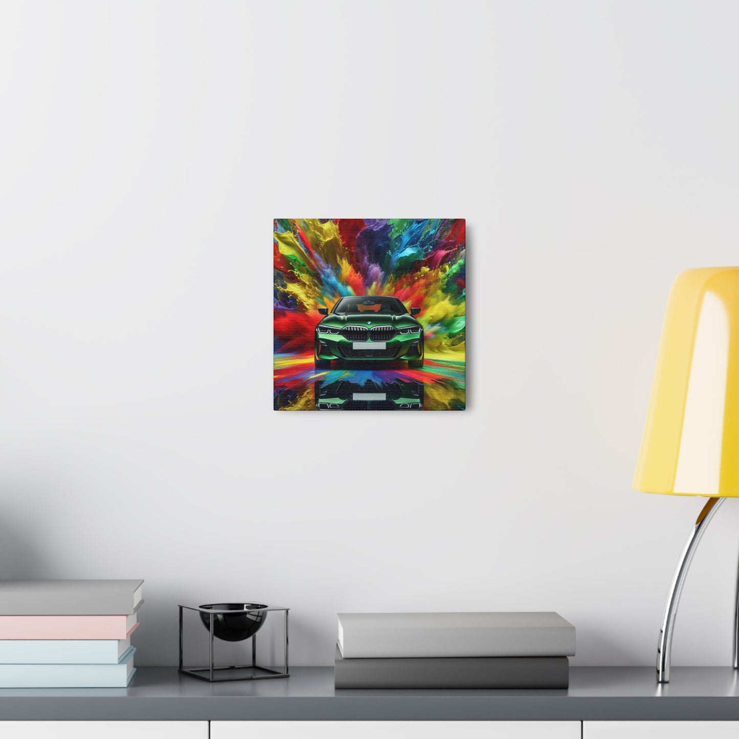 BMW Luxury Car Wall Art, Abstract Canva Painting, Home Decor, Gift for Car Enthusiasts and BMW Lovers, Office Wall Decor