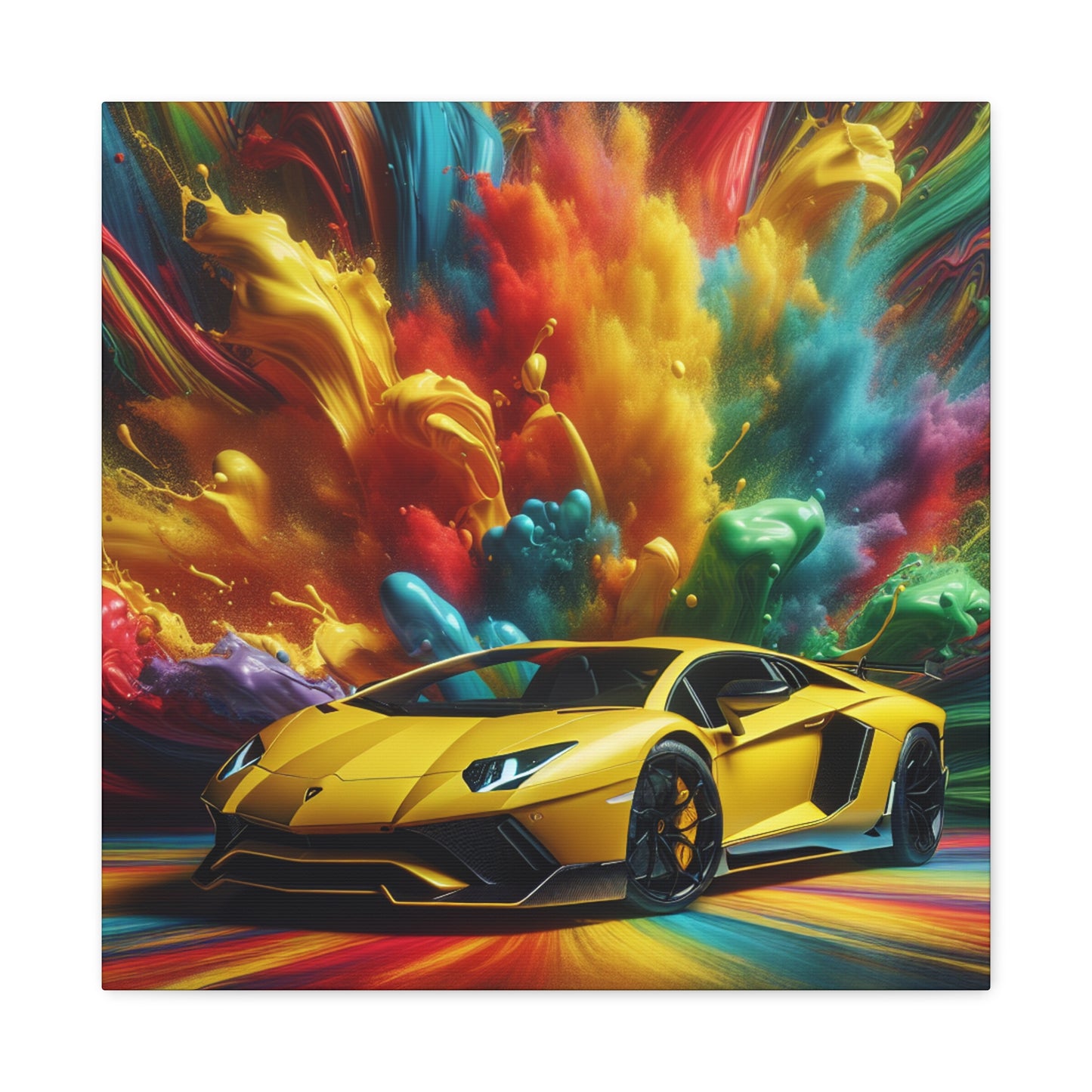 Lamborghini Aventador Canva Wall Art, Luxurious Car Painting, Home Decor, Office Decor, Unique Gift for Car Enthusiasts and Collectors