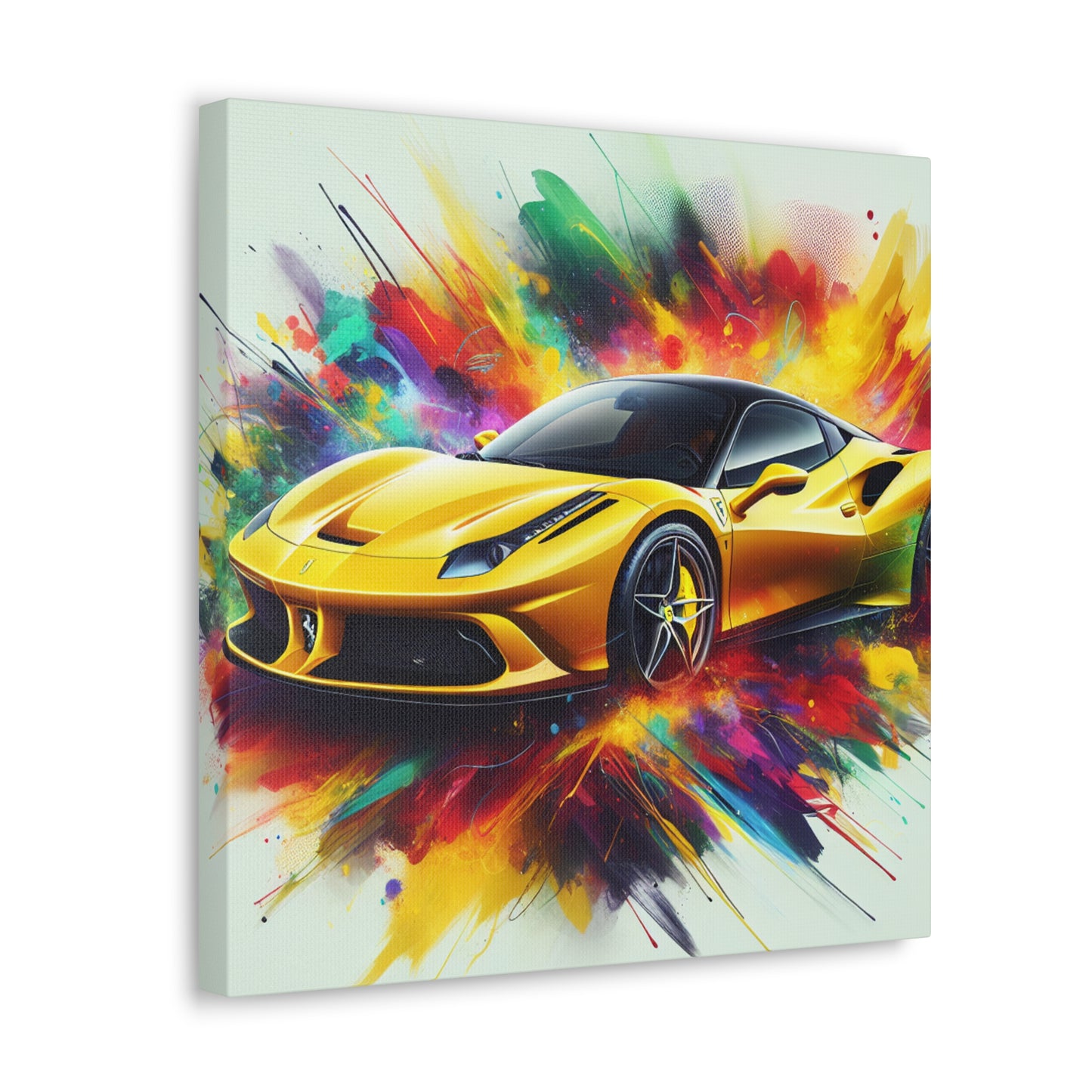 Ferrari Canva Painting | Luxury Car Wall Art | High-Quality Decor | Wall Hanging for Man Cave | Collectors Edition | Perfect Gift for Car Lovers