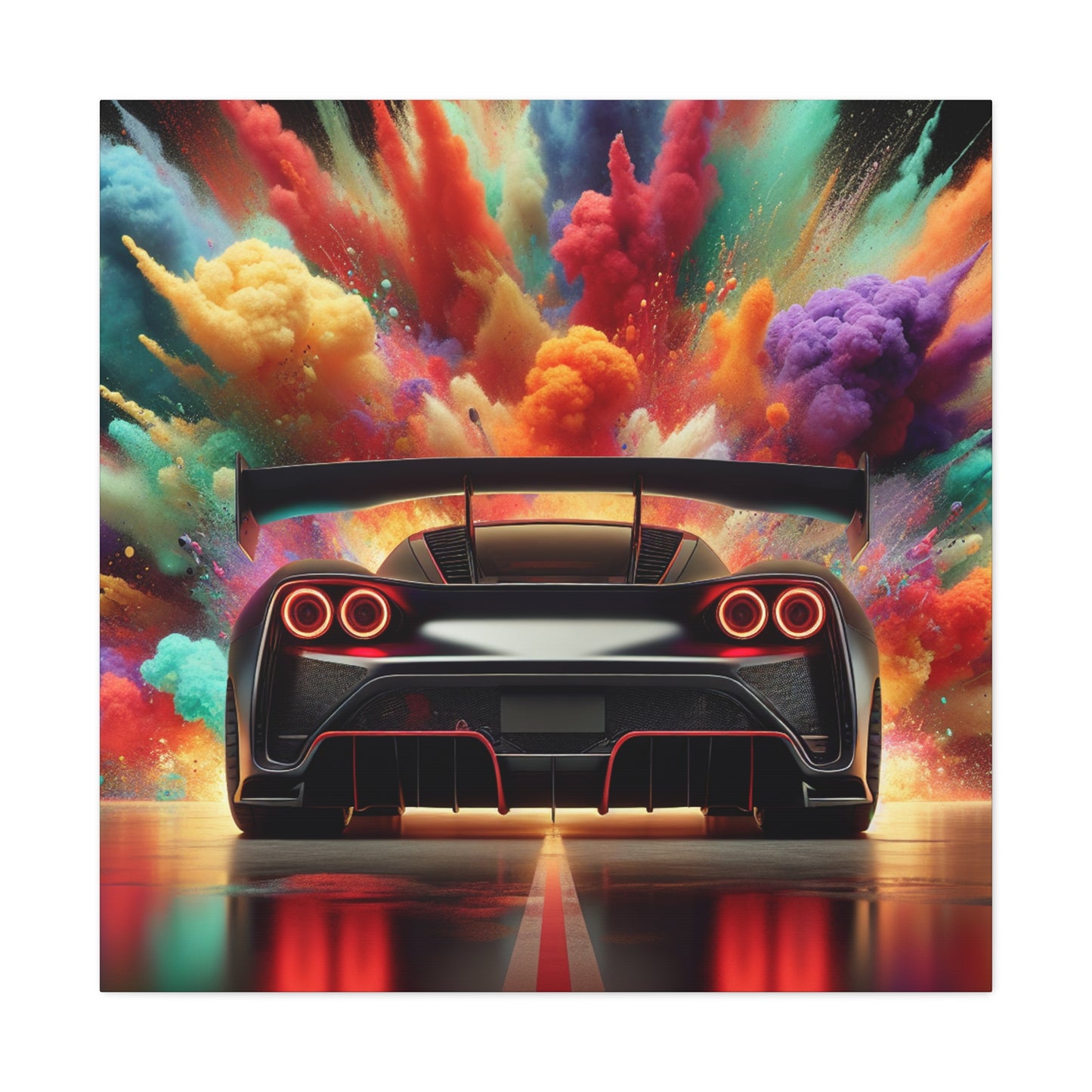 Nissan GT-R Canva Painting, Modern Car Wall Art, Sports Car Print Decor, Car Enthusiast Gift, Auto Art, Large Abstract Painting for Home Office