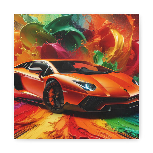 Lamborghini Aventador Canva Painting - Wall Art for Car Lovers and Auto Enthusiasts, Luxury Sports Car Home Decor