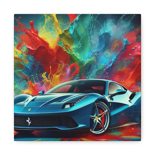 Vintage Ferrari Canva Painting, Unique Car Wall Art, Perfect Gift for Car Lovers, Classic Collector's Item, High-Quality Home Decor, Garage Art