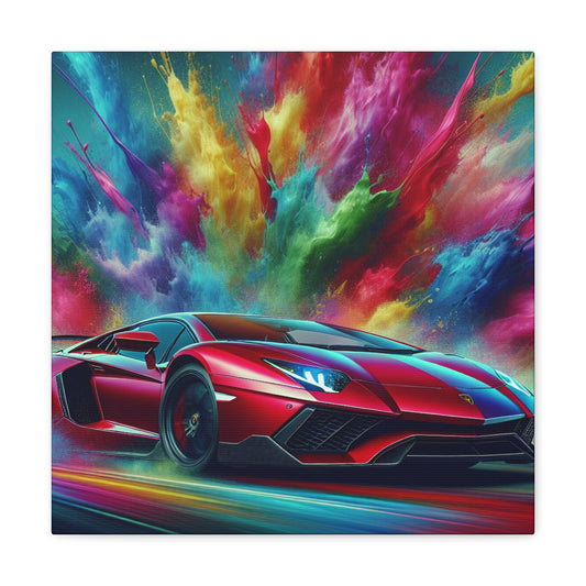 Lamborghini Aventador Wall Art Canva, Automotive Car Painting, Luxury Sports Car Decor, Fine Art for Men, Unique Gift for Car Enthusiasts