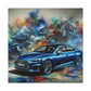 Audi A5 Canva Wall Art, Original Handmade Painting, Auto Enthusiasts Decor, Contemporary Luxury Vehicle, Car Lover Gift