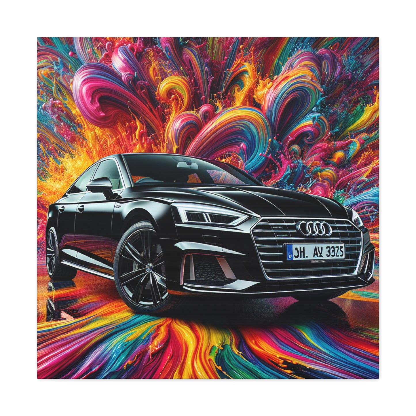 Audi A5 Canvas Painting - Wall Art, Luxury Car Print, Home Office Decor, Gift for Car Enthusiasts and Audi Lovers