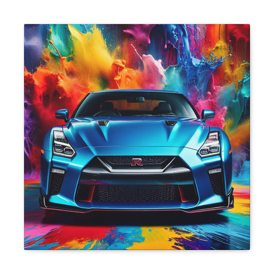 Nissan GT-R Canva Painting - Perfect Wall Decor for Car Lovers, Unique and Highly Detailed Artwork