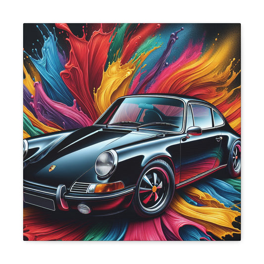 Porsche 911 Canva Painting, High Quality, Hand-painted, Luxurious Home Decor, Perfect Gift for Car & Art Lovers, Ready to Hang Wall Art