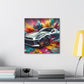 Nissan GT-R Canva Paintings, Sports Car Wall Art, Luxury Garage Decor, High Quality Modern Home and Office Canvas Artwork