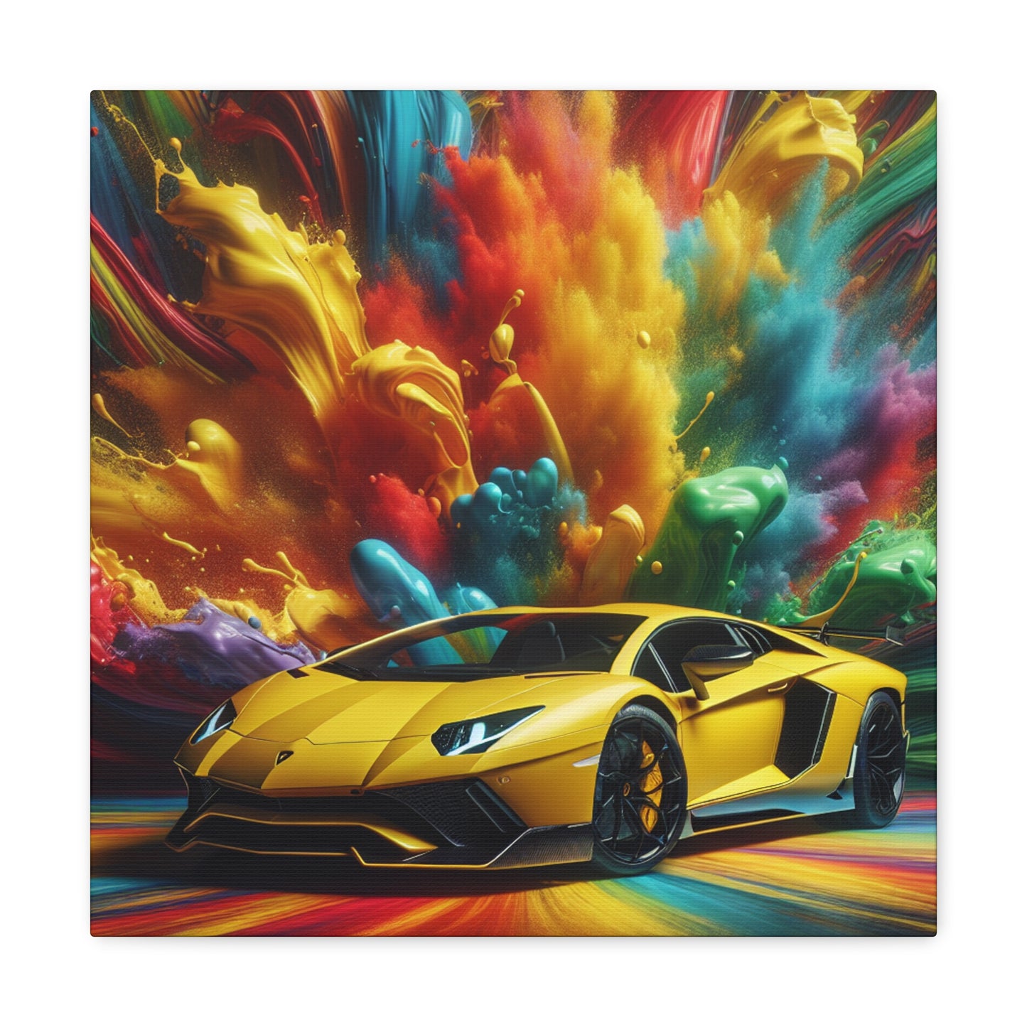 Lamborghini Aventador Canva Wall Art, Luxurious Car Painting, Home Decor, Office Decor, Unique Gift for Car Enthusiasts and Collectors