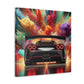 Nissan GT-R Canva Painting, Modern Car Wall Art, Sports Car Print Decor, Car Enthusiast Gift, Auto Art, Large Abstract Painting for Home Office