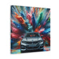 BMW Luxury Car Canva Painting, Modern Wall Art, Hand Painted Car Artwork, Perfect for Living Room and Gift for Car Enthusiasts