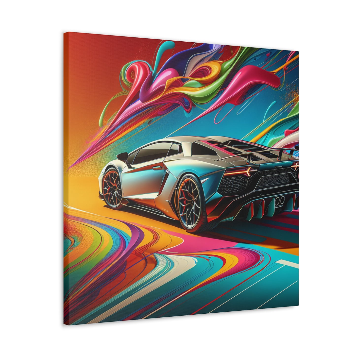 Lamborghini Aventador Canva Painting - Large Wall Art, Exotic Car Artwork, Home and Office Decor - Perfect Gift for Automotive Enthusiasts