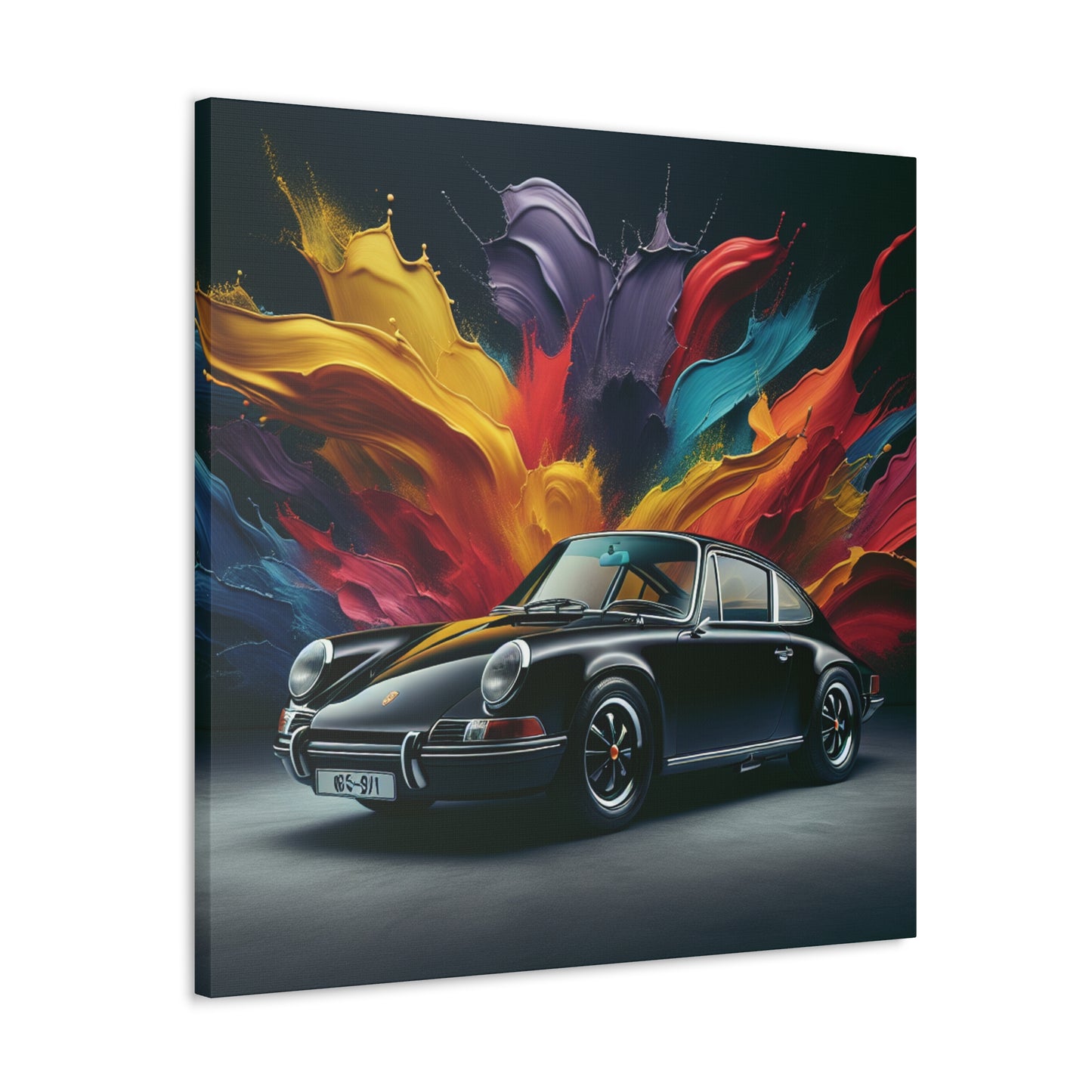 Porsche 911 Canva Painting - Luxury Handmade Art, Wall Decor for Car Enthusiasts, Home and Office Decoration, Perfect Gift Idea