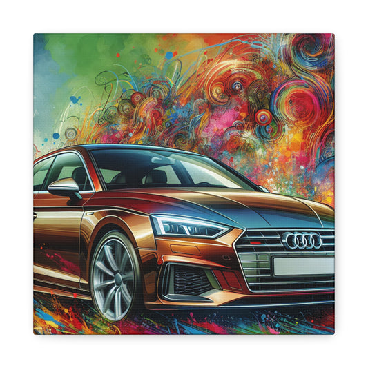 Audi A5 Canva Art Painting - Home Wall Decor, Unique Car Lover Gift, Automotive Artwork, Perfect Vehicle-Inspired Room Decoration