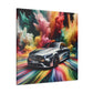 Mercedes AMG Car Wall Art Canva, Handmade Classic Car Painting, Perfect for Home and Office Decor, Unique Car Lovers' Gift