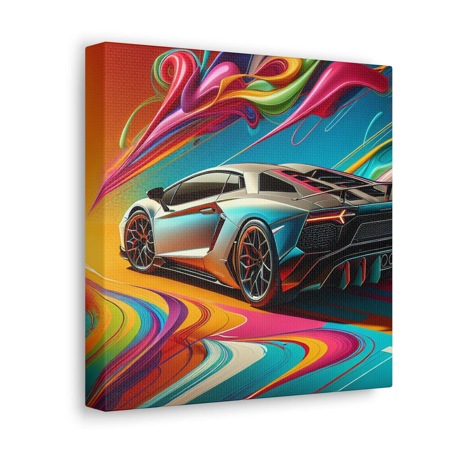 Lamborghini Aventador Canva Painting - Large Wall Art, Exotic Car Artwork, Home and Office Decor - Perfect Gift for Automotive Enthusiasts