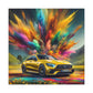 Mercedes AMG Wall Art Canva Painting - Luxury Car Decor, Hand-painted Artwork, Ideal for Automotive Enthusiasts and Home Decoration