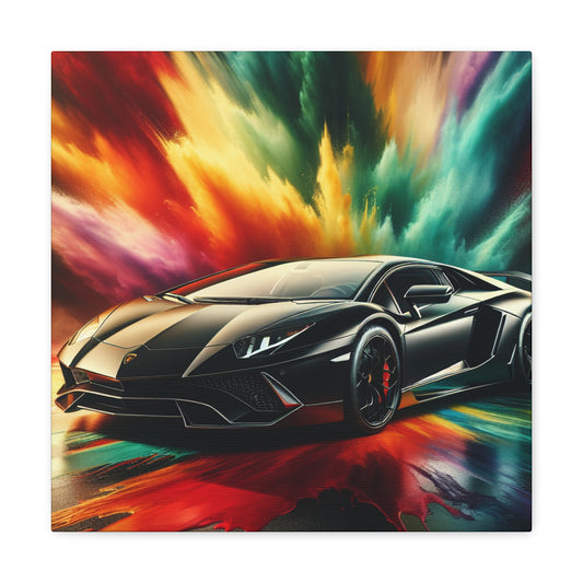 Lamborghini Aventador Canva Painting - Luxury Super Car Wall Art - Perfect For Car Lovers, Home Decor, Man Cave, Office Decorations