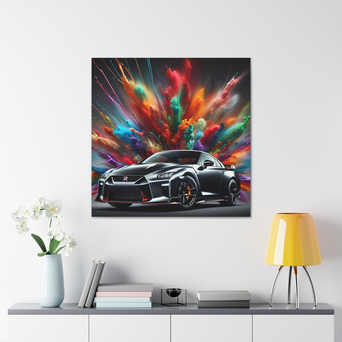 Stunning Nissan GT-R Wall Art Canva Painting - Perfect Home Decor - Ideal for Car Lovers and Collectors