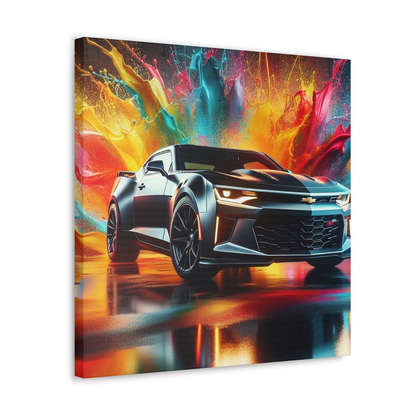 Chevrolet Camaro Wall Art – Premium Quality Canva Print – Handmade Home and Office Decor – Unique Gift for Car Enthusiasts