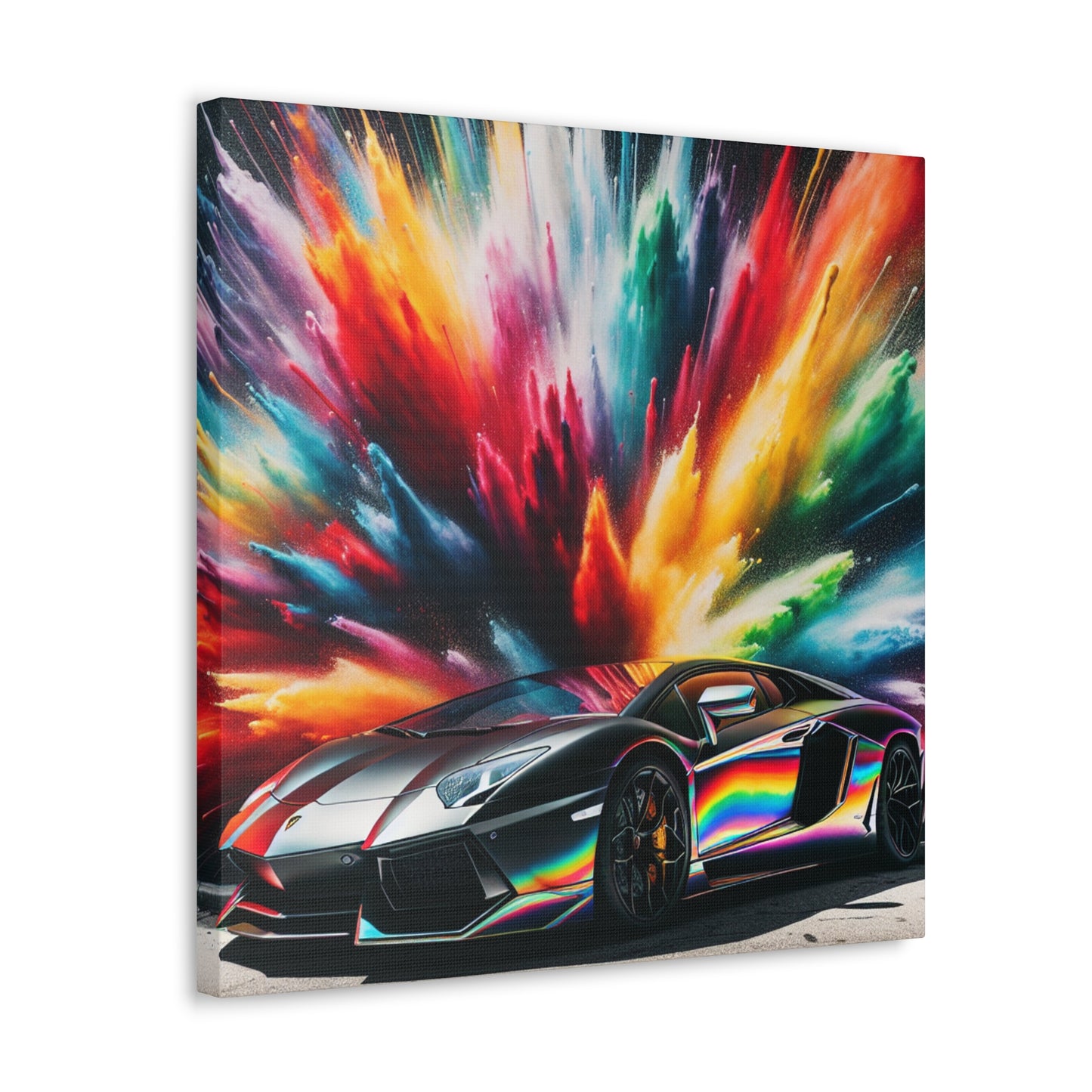 Lamborghini Aventador Canva Painting, Large Wall Art, Luxury Car Artwork, Modern Home Decor, Unique Gift for Car Lovers and Enthusiasts