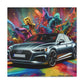 Audi A5 Luxury Car Wall Art, High-Quality Canva Painting, Office Decor, Motorsport Enthusiast Gift, Automotive Print