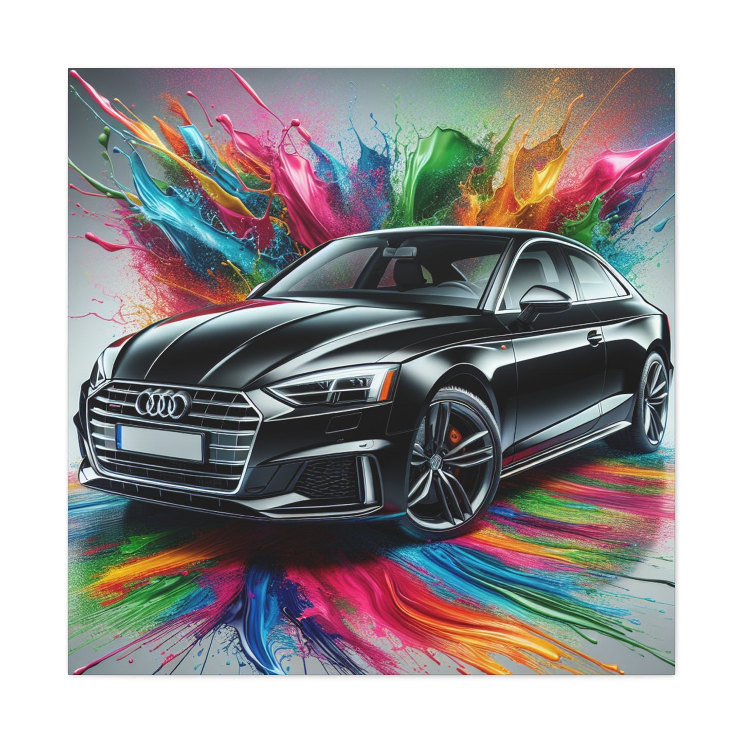 Audi A5 Canva Wall Art, Luxury Car Decor, Automotive Canva Painting, Perfect Gift for Car Lovers and Enthusiasts