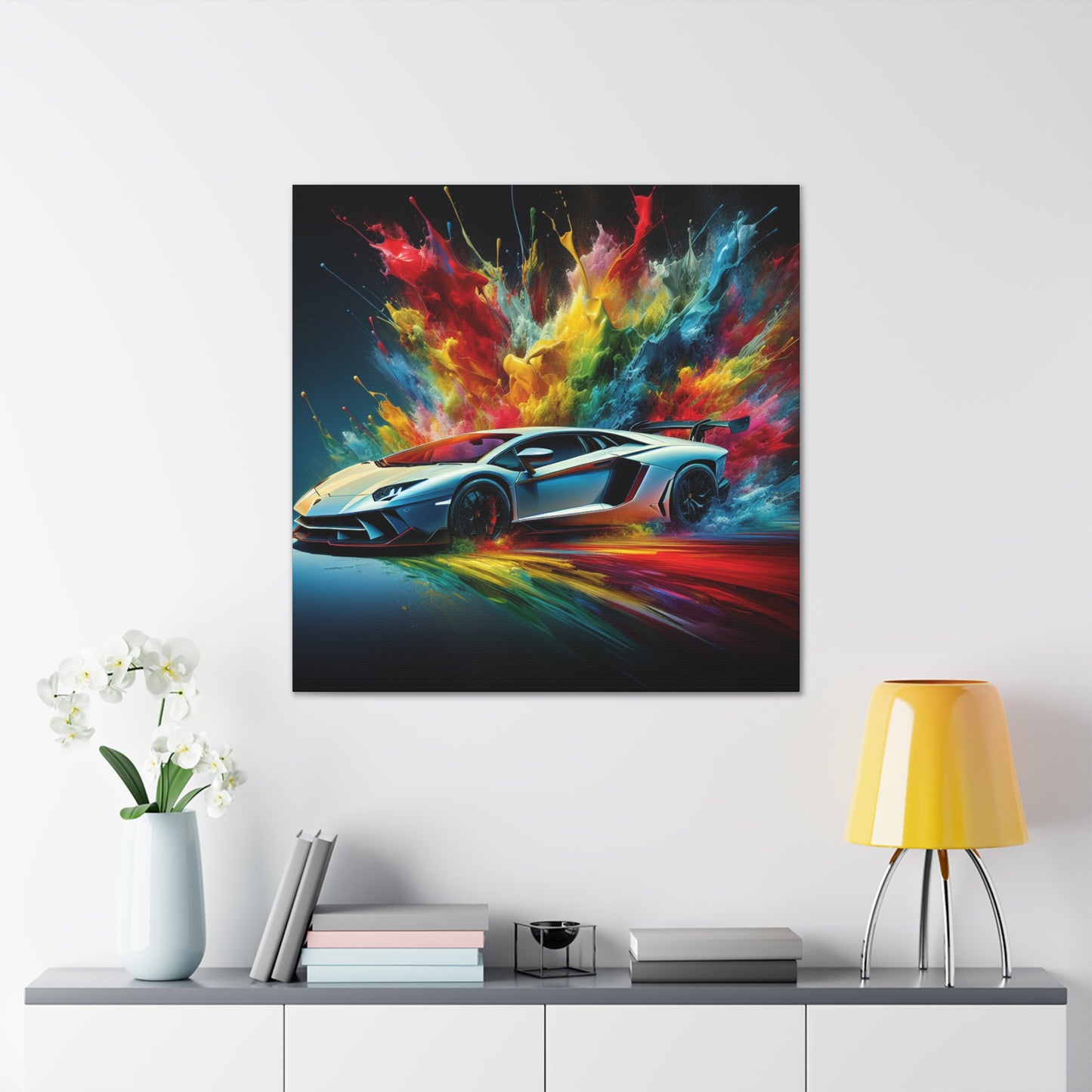 Luxury Lamborghini Aventador Wall Art Canva - Perfect for Car Enthusiasts and Home Decor - High-Quality Print