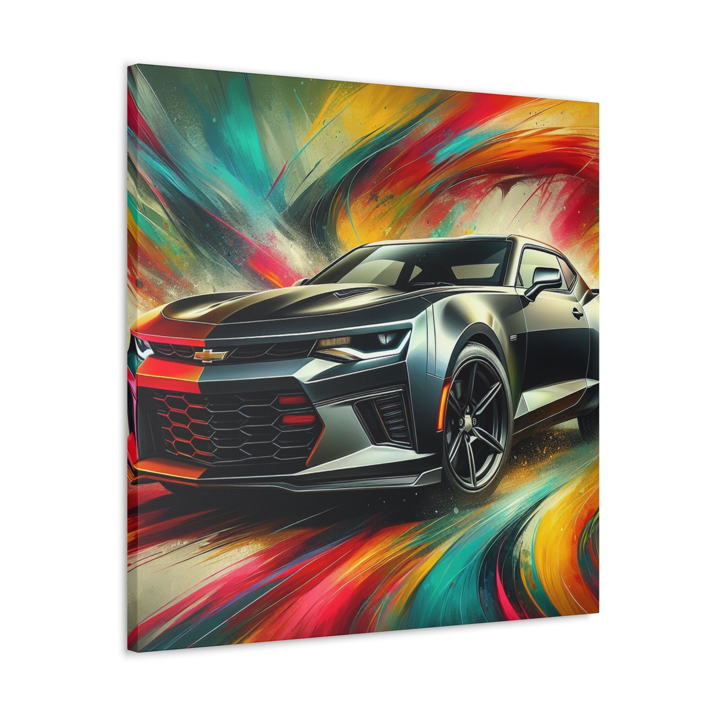 Chevrolet Camaro Canva Painting, Muscle Car Art, Perfect Gift for Car Lover, High Quality Wall Decor, Stylish Home and Office Decoration