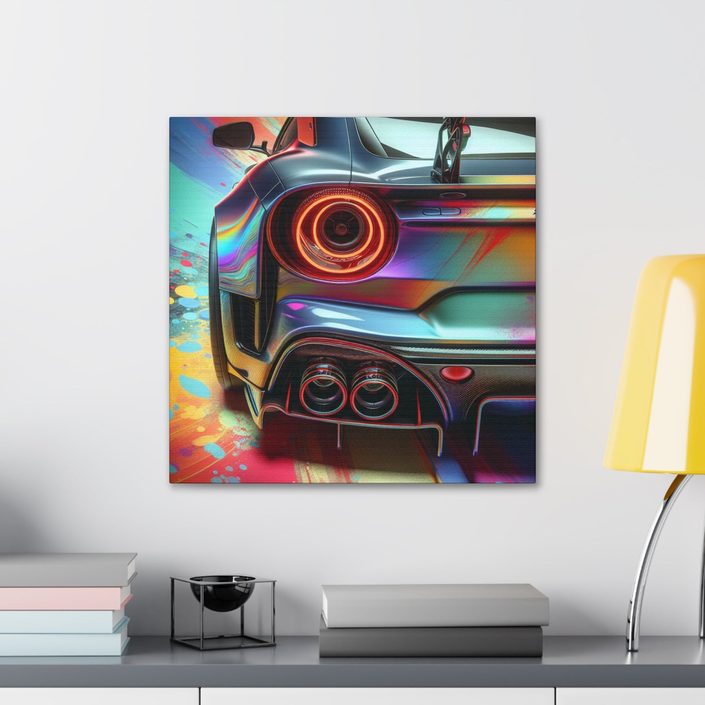 Nissan GT-R Wall Art, Exclusive Sports Car Canva Painting, Home Decor, Car Lover Gift, Automotive Artwork, Modern Design, Large Print