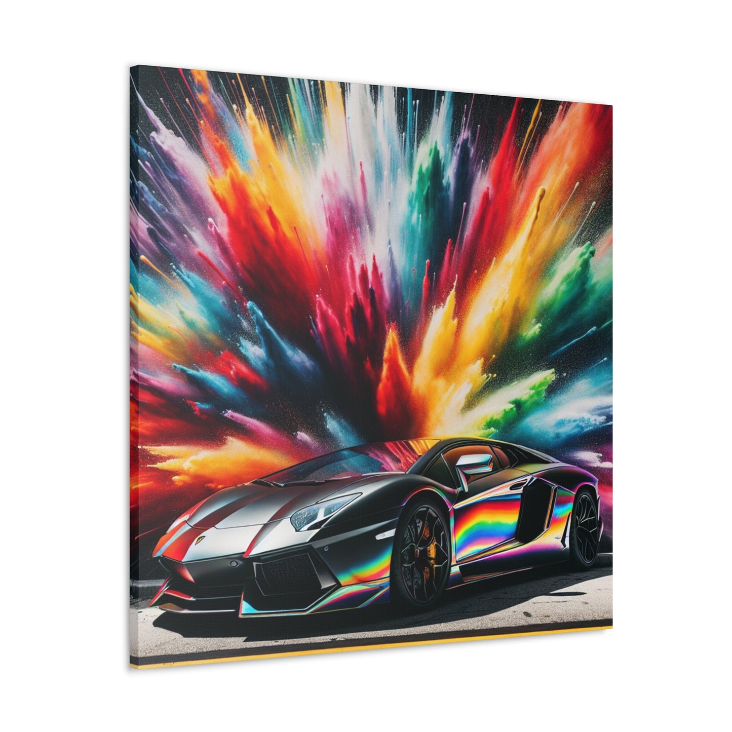 Lamborghini Aventador Canva Painting, Large Wall Art, Luxury Car Artwork, Modern Home Decor, Unique Gift for Car Lovers and Enthusiasts