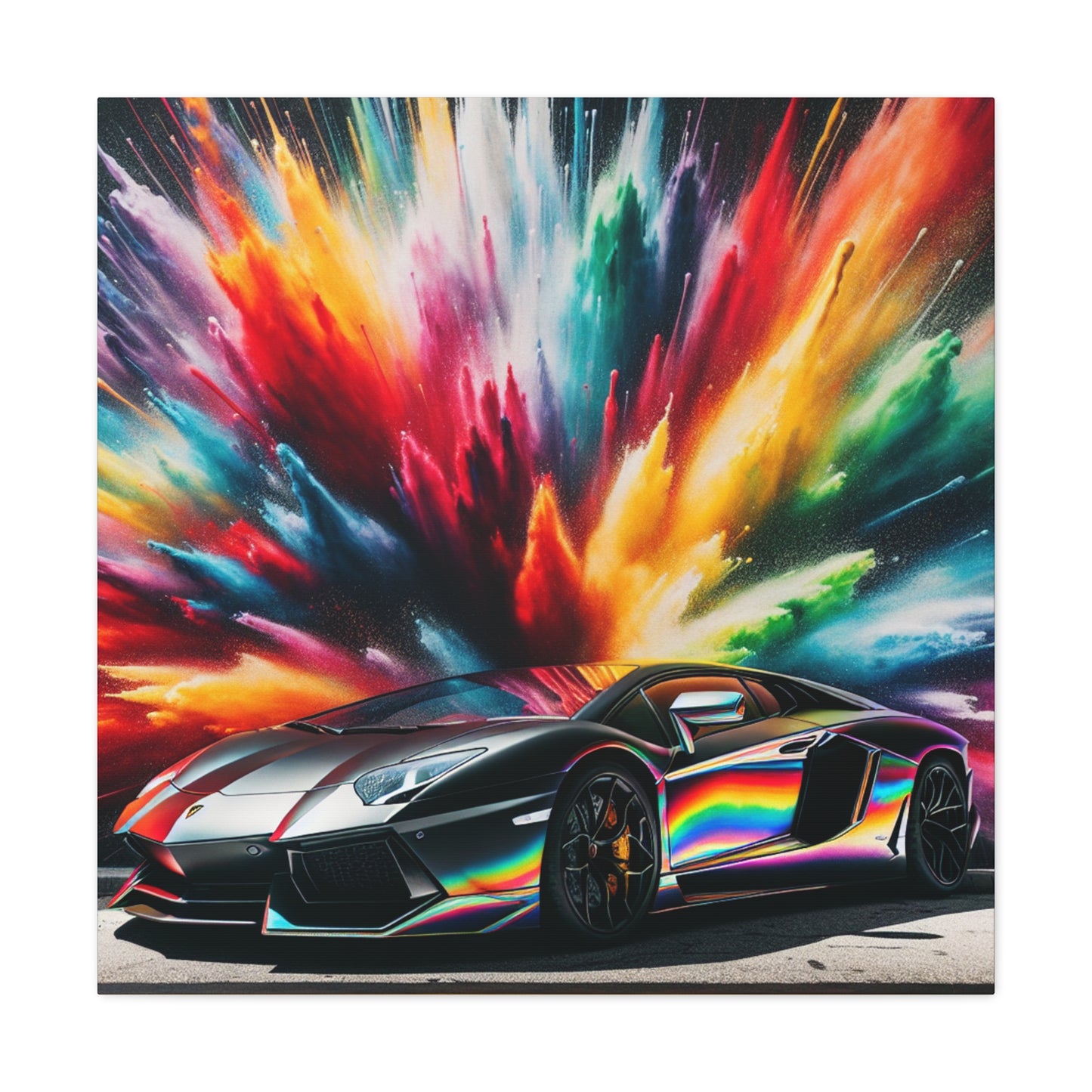 Lamborghini Aventador Canva Painting, Large Wall Art, Luxury Car Artwork, Modern Home Decor, Unique Gift for Car Lovers and Enthusiasts
