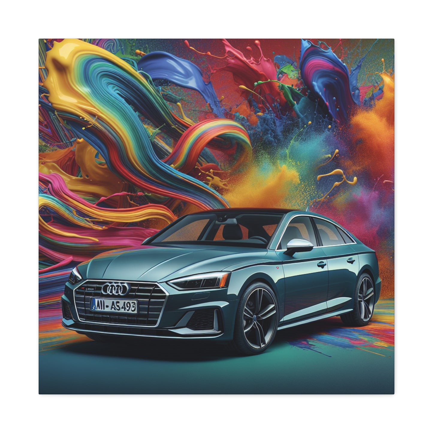 Audi A5 Car Artwork, High-Resolution Canva Print, Luxury Car Wall Decor, Perfect Gift for Car Enthusiast and Audi Lovers