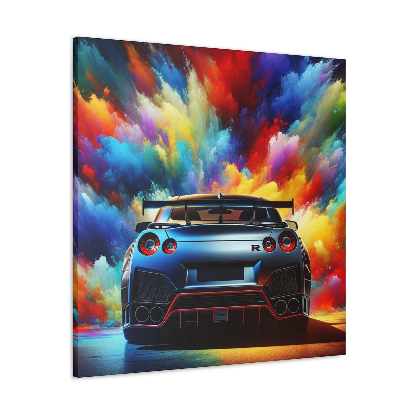 Nissan GT-R Car Wall Art, Modern Home Decor Interior, Large Canva Painting, Auto Print, Car Enthusiast and Collector Gift, Garage Decoration