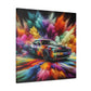 Dodge Challenger Wall Art, Car Enthusiast Gift, Automotive Canva Painting, Classic Muscle Car Decor, Man Cave Must-Have, Unique Artwork