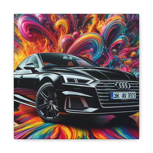 Audi A5 Canvas Painting - Wall Art, Luxury Car Print, Home Office Decor, Gift for Car Enthusiasts and Audi Lovers