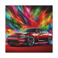 Vintage Dodge Charger Wall Art, Classic Car Canvas Painting, Automobile Decor, Perfect Gift for Car Enthusiasts and Collector's Item
