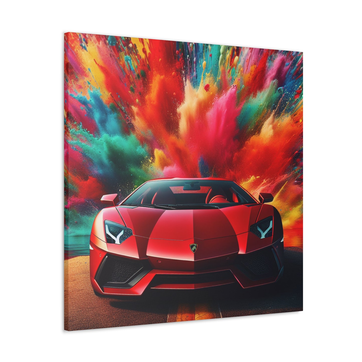 Lamborghini Aventador Canva Wall Art - Super Car Painting, Canvas Print for Car Lovers, Home Decor, Boy's Room Wall Art, Unique Gift